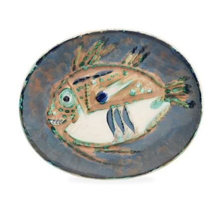 PABLO PICASSO (1881-1973)
Mottled Fish, 1952 
(Ram