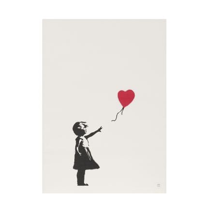 BANKSY (NE EN 1974)
Girl with Balloon, 2004 
Sérig