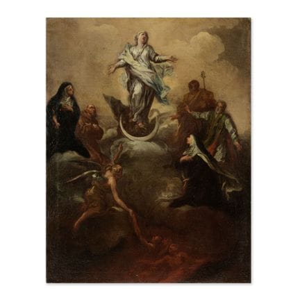 Scuola napoletana, XVII secolo. Bozzetto raffigura