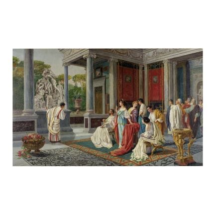 Pietro Gabrini (Roma 1856-1926) Gruppo di personag