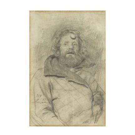 Ilya Repin (Chuhuiv 1844-1930 Repino) Uomo barbuto