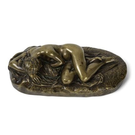 James Pradier (1790-1852) Figura in bronzo raffigu