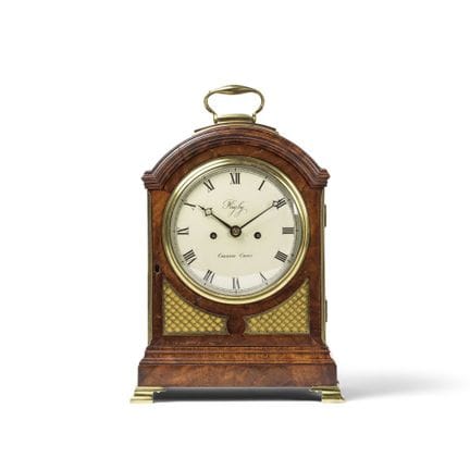 Orologio da tavolo inglese in mogano, primi anni d