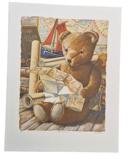 Daniel AUTHOUART (1943), „Map collector“, Lithogra