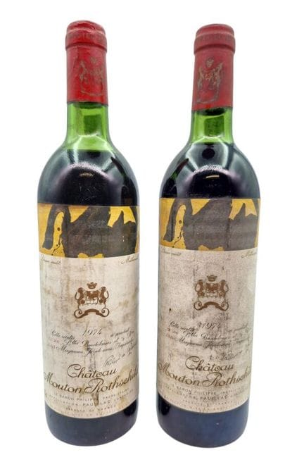 2 Bouteilles Château Mouton Rothschild, Baron Phil