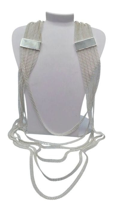 CHRISTOFLE, Collar o collar largo de plata 925°/00