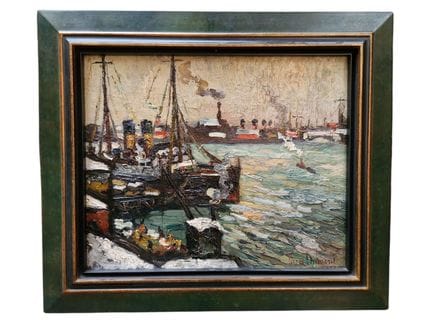 Pierre DUMONT (1884–1936) „Der Hafen von Le Havre“