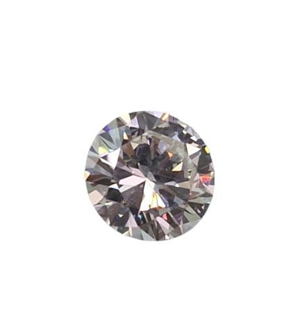Diamante redondo de talla brillante con un peso de