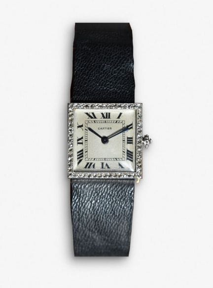 CARTIER Square ladies' jewelry watch, circa 1950


