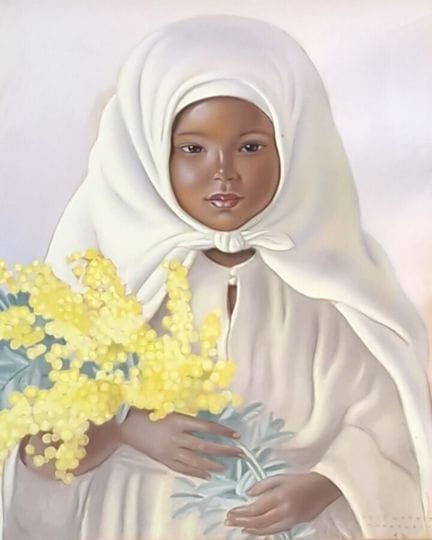 René MARTIN (1891-1977), «Retrato de una niña con 