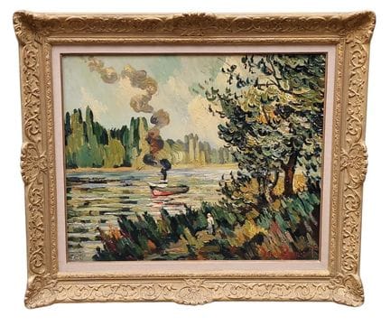 Pierre DUMONT (1884–1936), „Schlepper auf der Sein