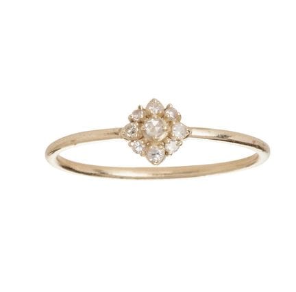 5. Oktober 
Ring „Gloria“ 

585er Gold, besetzt mi