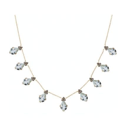 5 de octubre 
Collar «Julian aqua» 

Oro de 585 mi