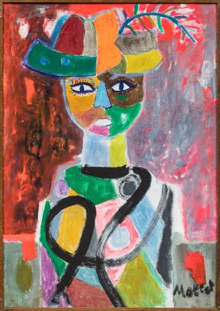 Yvonne Mottet (French, 1906–1968) 
"Beau chapeau" 
