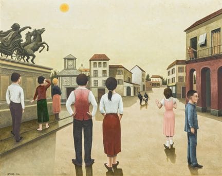 Roger Amand (francese, 1931-2005) 
"Icaro dopo la 