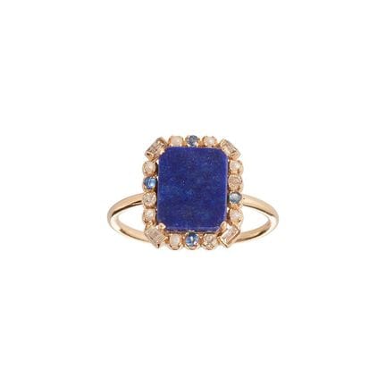 5. Oktober 
Ring „Deep“ 

585er Gold, Lapislazuli,