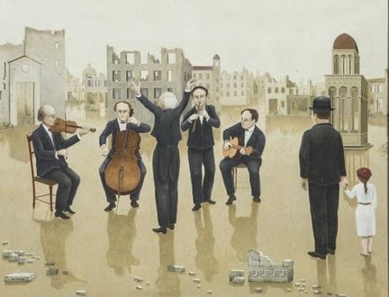 Roger Amand (francese, 1931-2005) 
"I musicisti" 
