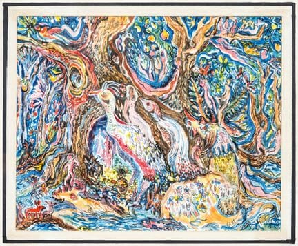 Robert Tatin (francese, 1902-1983) 
Il drago 

Inc