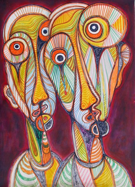 Chomo (francese, 1907-1999)
I due mutanti, 1993 


