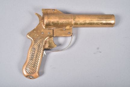 US—SKLAR signal pistol made of bronze, with the Lo