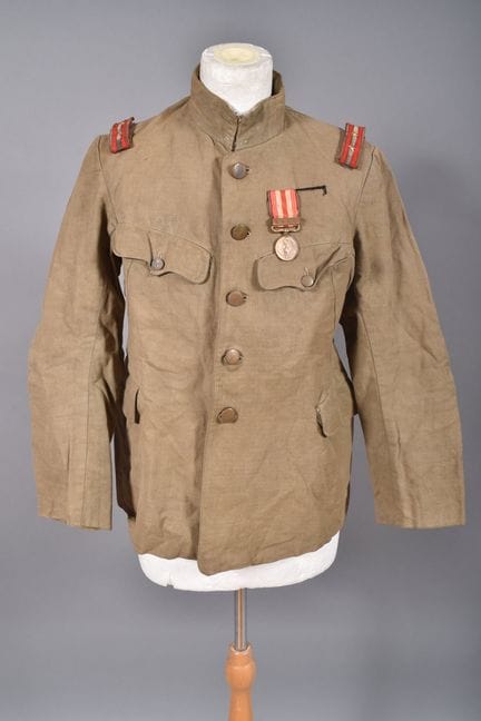 Japan—Japanese officer's jacket made of lined canv