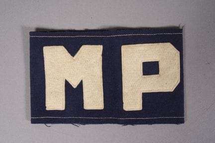 U.S. - MP armband made of blue cloth with white le