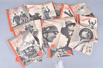 SIGNAL, 28 exemplaires illustrés de la revue de pr