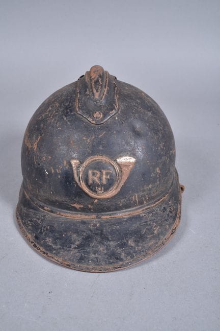 Adrian M15 helmet with M/15 hunter’s insignia. The
