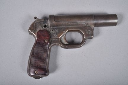 All—LP 42 model flare gun made of bronzed metal, w