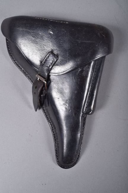 All—Black leather holster for the P.08 pistol. Sta