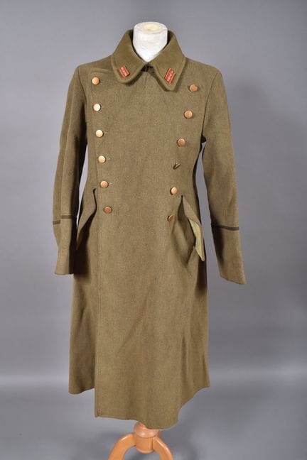 Japan—Japanese officer's khaki wool coat with a li