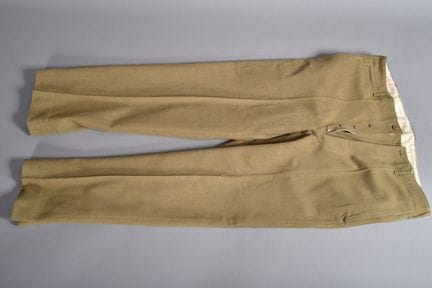 US- Pantalon en serge de laine moutarde M-1937. Ta