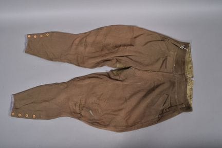 Japan—Japanese officer's trousers made of khaki wo