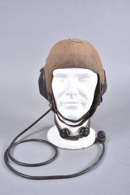Fl- Knopfhaube Lkp S 101 brown leather pilot's fli