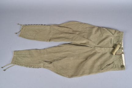All—Afrika Korps trousers made of olive-green ribb