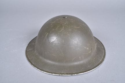 GB—British Mk II helmet. BMB shell made of green-p