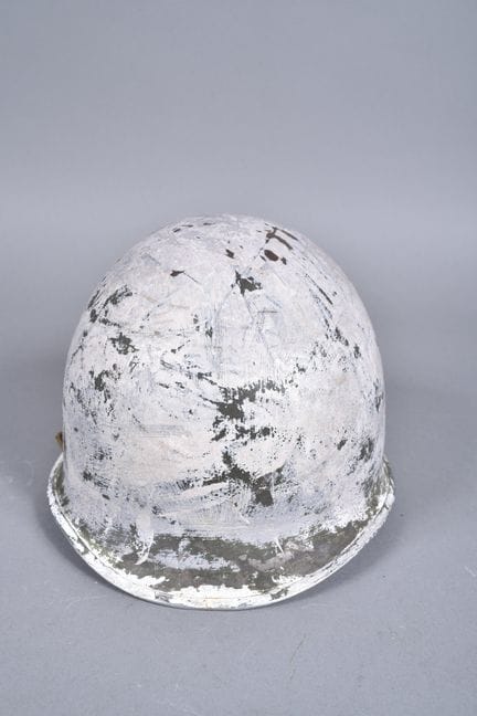 US – M1 Winter Camouflage Helmet. Steel shell repa