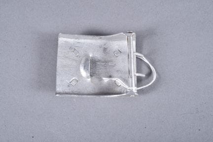 Boucle LW  de Parade, en aluminium argenté, motif 