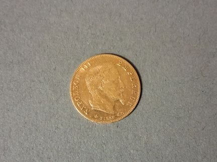 FRANCE, Pièce de 5 francs or, Napoléon III, 1862 A