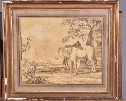 18世纪佛兰德画派作品，据保罗·波特（Paulus POTTER，1625-1654）所作。 《生机