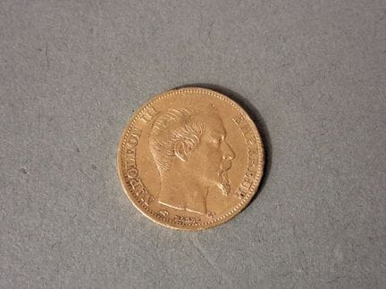 FRANCE, Pièce de 20 francs or, Napoléon III, 1856 