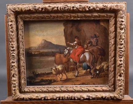 尼古拉斯-伯格姆（Nicolaes Berghem，1620-1683 年）风格的十八世纪荷兰画派。
