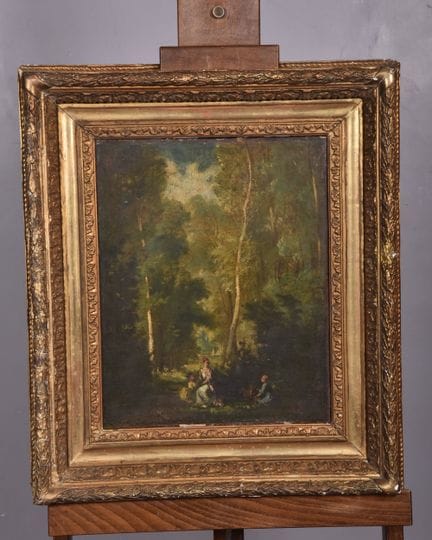 埃米尔·查尔斯·瓦蒂耶（Emile Charles WATTIER，1800-1868）《森林风景，