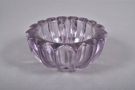 Pierre D'ASVEN (1901-1990), Cuenco de vidrio viole