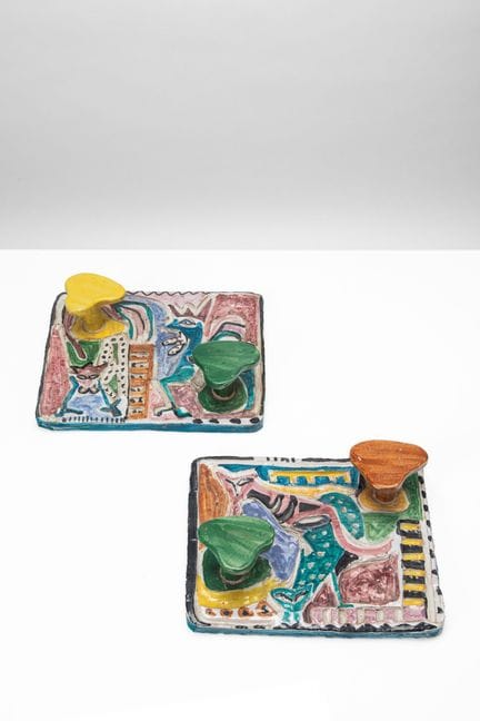 意大利制造——一对壁挂，大约1950年

11.5 × 36 × 29 厘米

设计于大约1950年