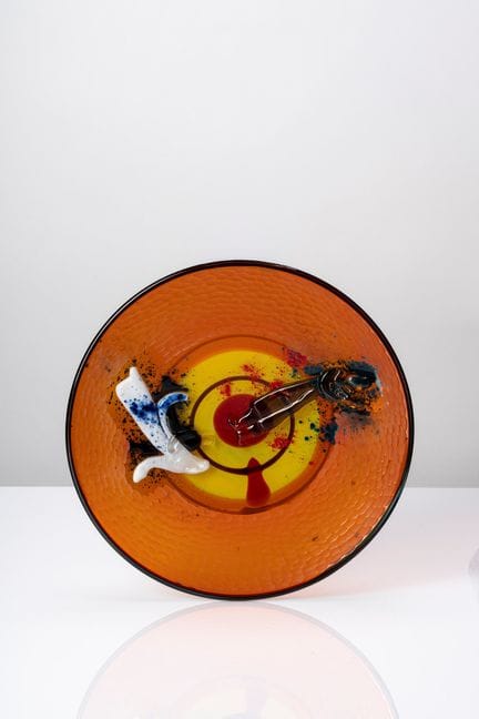 Ermanno Nason - Assiette décorative "Hommage à Cha