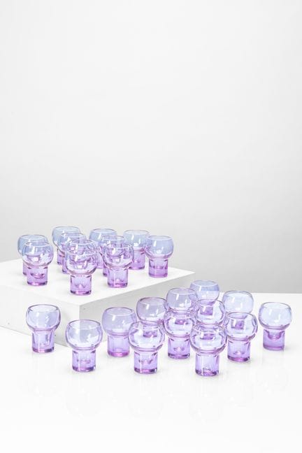 Sergio Asti - Set of twenty-four water glasses, “C