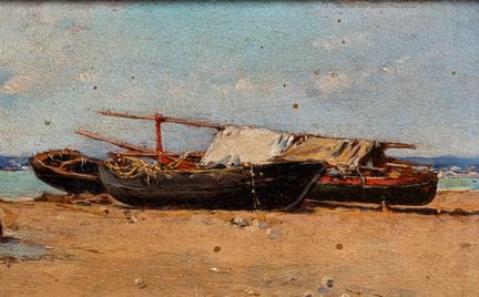 Matteo Lovatti (Rome, 1861 – after 1909)  - Boats 