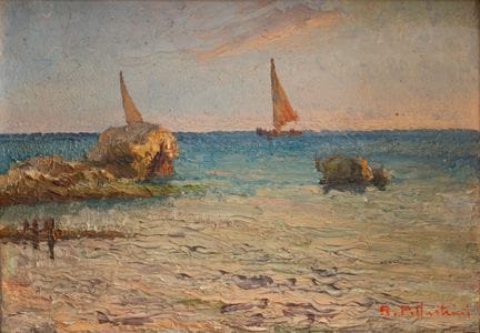 Riccardo Pollastrini (Rome, 1883–1956)  - Calm Sea