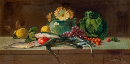 Cesare Bentivoglio (Genoa, 1868–1952)  - Still Lif